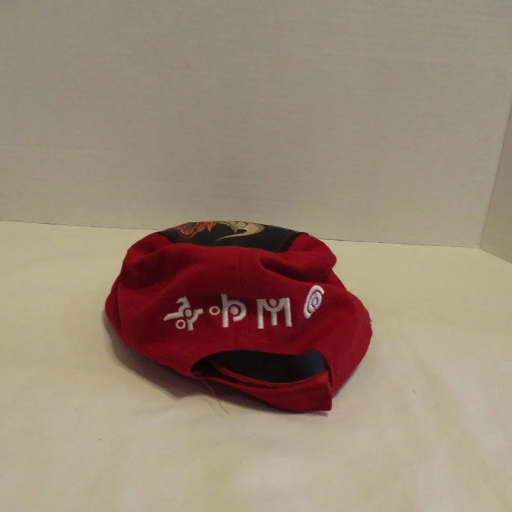Bakugan Hat Youth Boy Red White Black Adjustable Outdoors Summer Beach Pool Hat